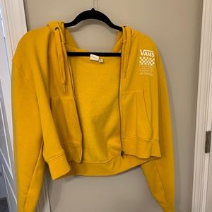 VANS cropped zip-up hoodie